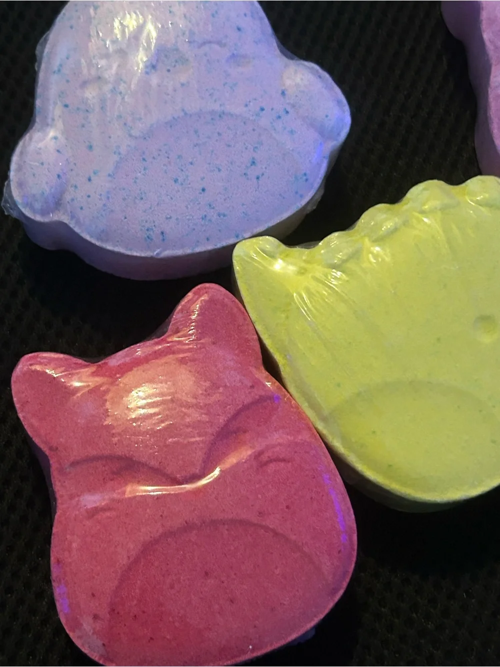 Colorful Squishmallow assortment of children bath bombs
